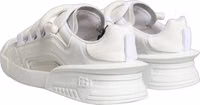 White Calfskin Leather Low Top Sneakers Shoes 5