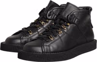 Black Leather Lace Up Men Ankle Boots Shoes 5