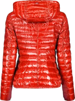Red Polyamide Full-Length Jacket 2