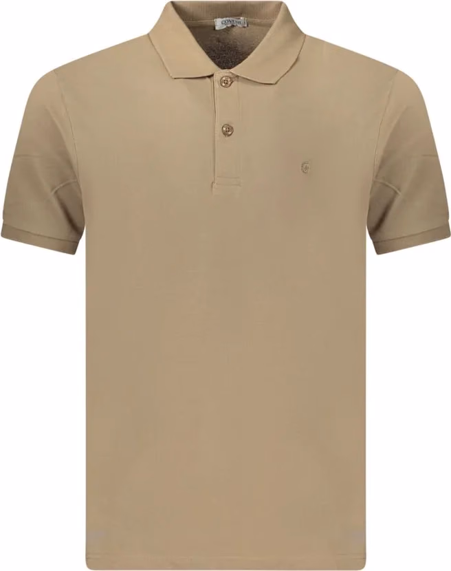 Brown Cotton Men's Polo Shirt