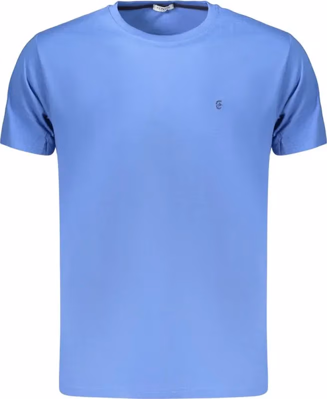Blue Cotton Men's T-Shirt