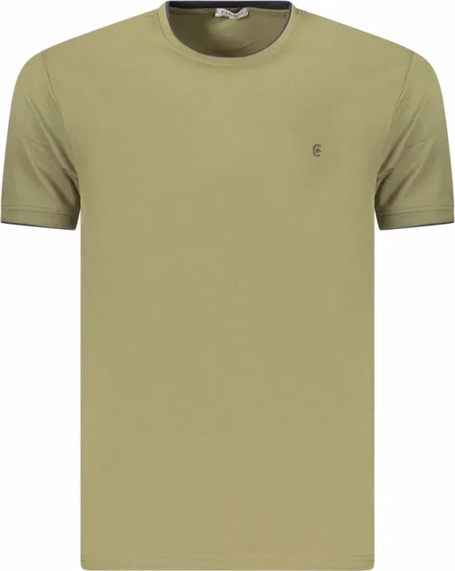 Green Cotton Men's T-Shirt