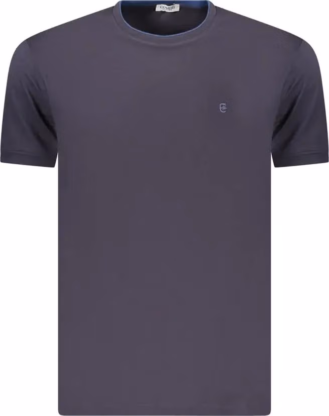 Blue Cotton Men's T-Shirt