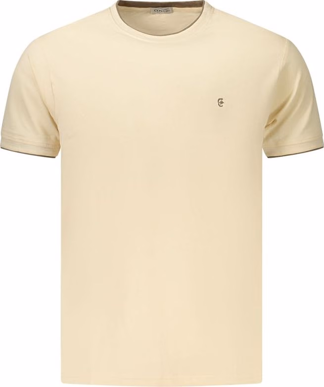 Beige Cotton Men's T-Shirt