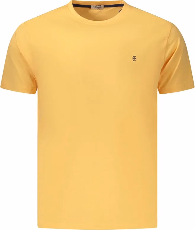 Orange Cotton Mens T-Shirt