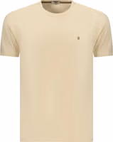 Beige Cotton Men's T-Shirt 1
