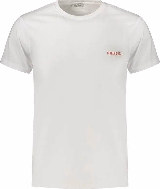 White Cotton Mens T-Shirt