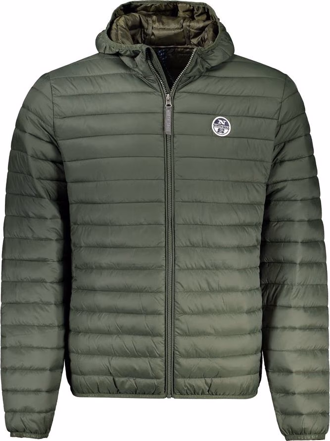 Green Polyamide Men Jacket