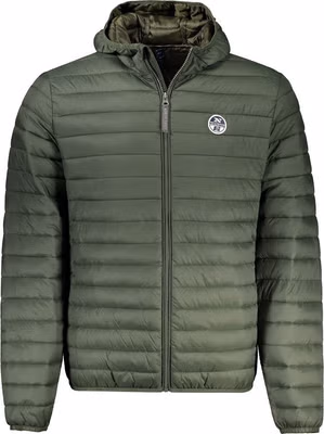 Green Polyamide Men Jacket