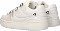 White Leather Low Top Sneakers 4