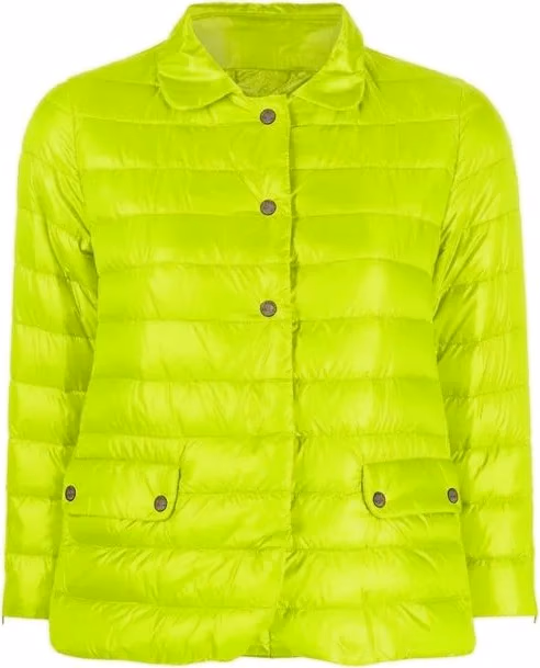 Bicolor Polyamide Full-Length Jacket
