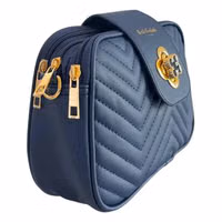 Blue PU Women Crossbody Bag 2