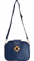 Blue PU Women Crossbody Bag 5