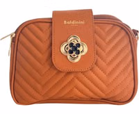 Brown PU Women Crossbody Bag 1
