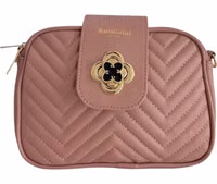 Pink PU Women Crossbody Bag 1