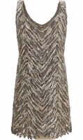 Beige Paper Cocktail Dress 2