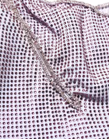 Purple Crystal OneShoulder EveningGown Dress 3
