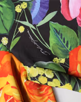 Multicolor Floral Stretch Jersey Leggings Pants 1
