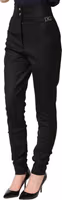 Black Wool High Waisted Logo Trouser Pants 3
