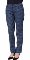 Blue Polka Dotted Slim Fit Capri Denim Jeans 3