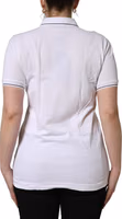 White Crown Cotton Short Sleeves Polo Top 4