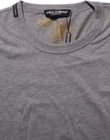 Grey Cotton Short Sleeves Crew Neck T-shirt 2