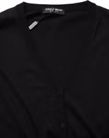 Black Wool Knit Button Cardigan Sweater 1