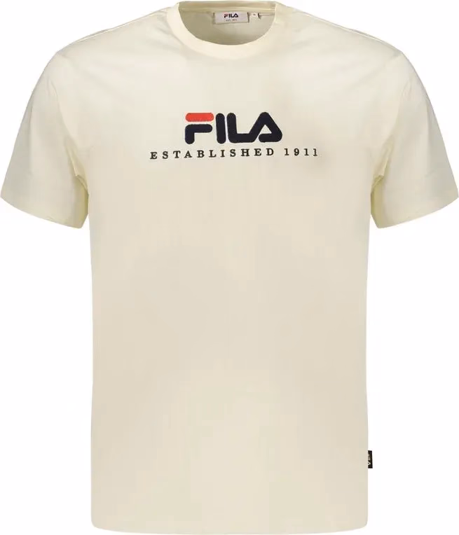 Beige Cotton Men's T-Shirt
