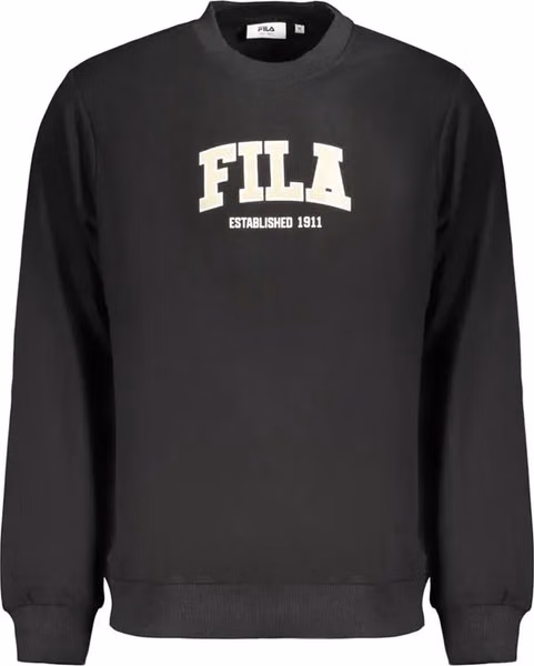 Black Cotton Men's Sweatshirt