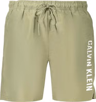 Green Polyester Men's Swim Shorts 1