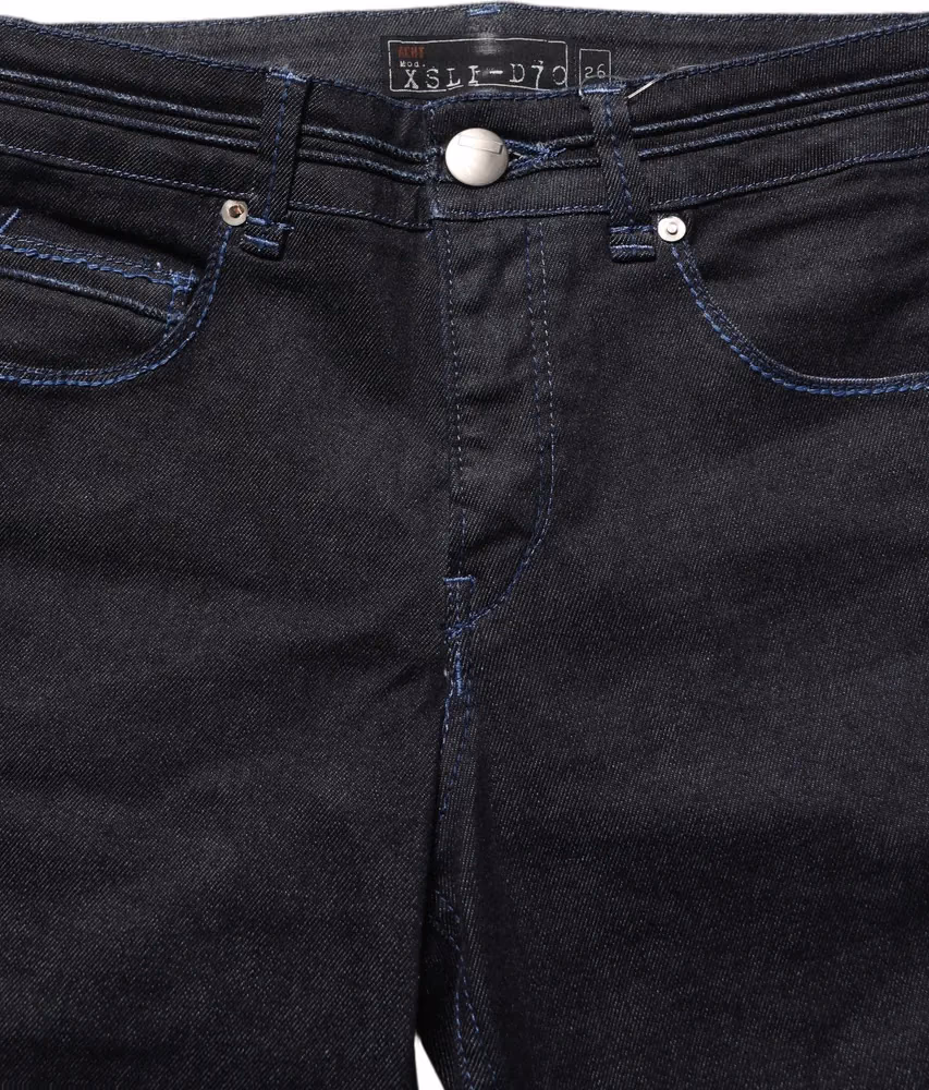 Black Cotton Stretch HighWaist Skinny Denim Trouser Jeans