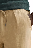 Beige Linen Casual Pants 4