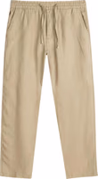 Beige Linen Casual Pants 5