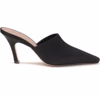 Black Silk Sandals 1