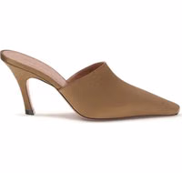 Brown Silk Sandals 1