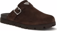 Brown Calf Leather Bos Taurus Mules 2