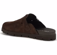 Brown Calf Leather Bos Taurus Mules 3