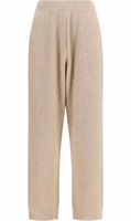 Beige Cashmere Casual Pants 1