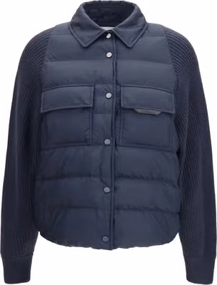 Blue Polyester Jacket