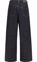 Blue Cotton Straight-Leg Jeans 2