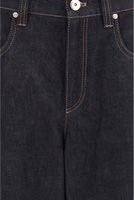 Blue Cotton Straight-Leg Jeans 3