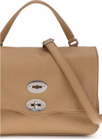 Beige Calf Leather Bos Taurus Handbag 5