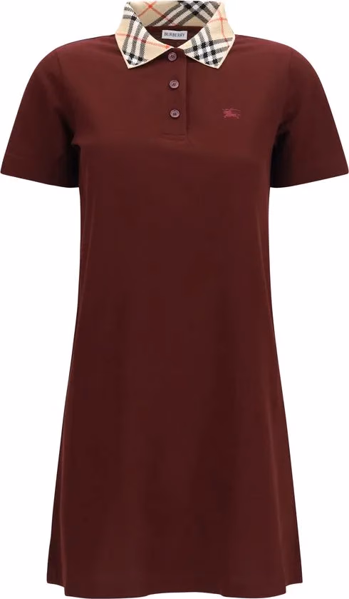 Bordeaux Cotton Casual Dress