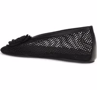 Black Polyethylene Ballet Flats 3