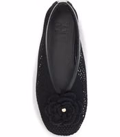 Black Polyethylene Ballet Flats 4