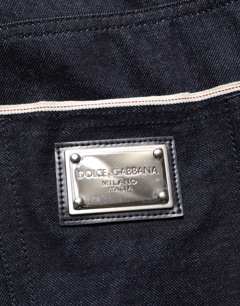 Black Cotton Mid Waist Classic Men Denim Jeans