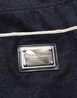 Black Cotton Mid Waist Classic Men Denim Jeans 1