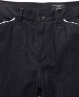 Black Cotton Mid Waist Classic Men Denim Jeans 5