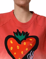 Multicolor StrawberryPrint Sweatshirt Sweater 5