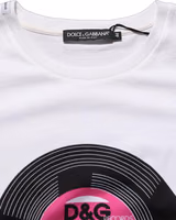 White D&G WE LOVE JAPAN Print Cotton T-shirt 1